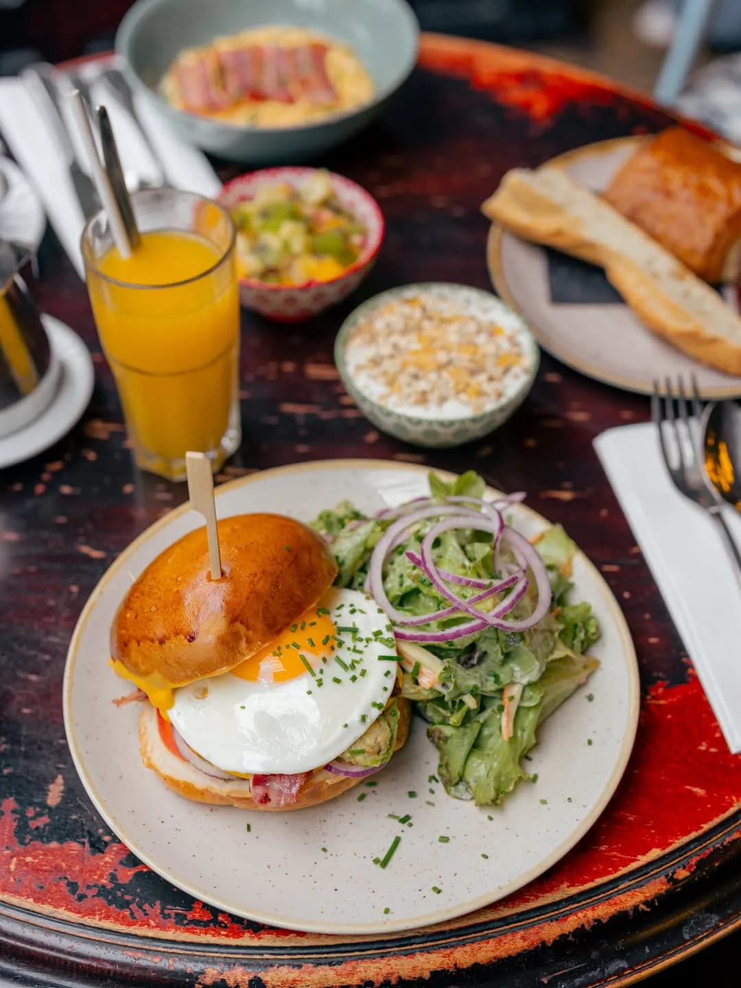 Bun matinal du brunch